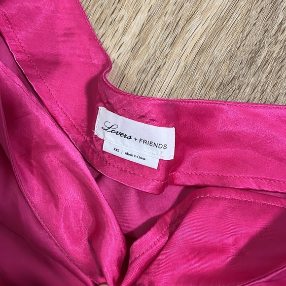 Lovers + Friends Pink One Shoulder Barbie Blouse - Picture 3 of 3